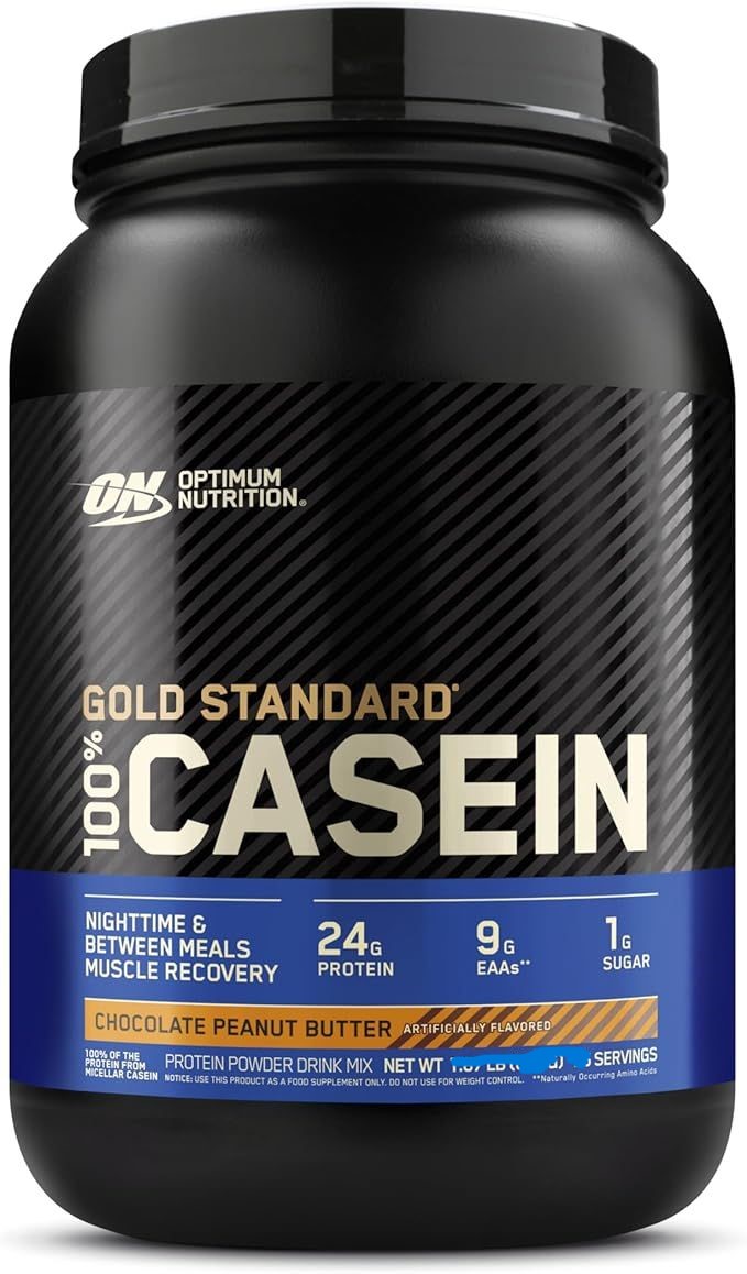 Optimum Nutrition Gold Standard 100% Casein Chocolate Peanut Butter – 2 lb (0.9 kg) 28 serv
