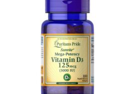 Puritan's Pride Vitamin D3 5000iu-100Serv.-100Rapid Softgels
