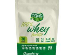 Organic Nation 100% Isolate whey-30Serv.-900G-Strawberry