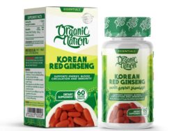 Organic Nation Red Korean Ginseng-60Serv.-60Tablets