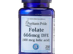 Puritan's Pride Folate 666mcg DFE-250Serv.-250Tabs.