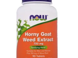 Now Foods Horny Goat Weed Extract 750mg-90Serv.-90Tabs.