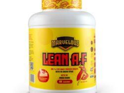 Marvelous Nutrition Lean A.F 100% fm Whey Protein Isolate-80Serv.-2Kg-White Chocolate Raspderry